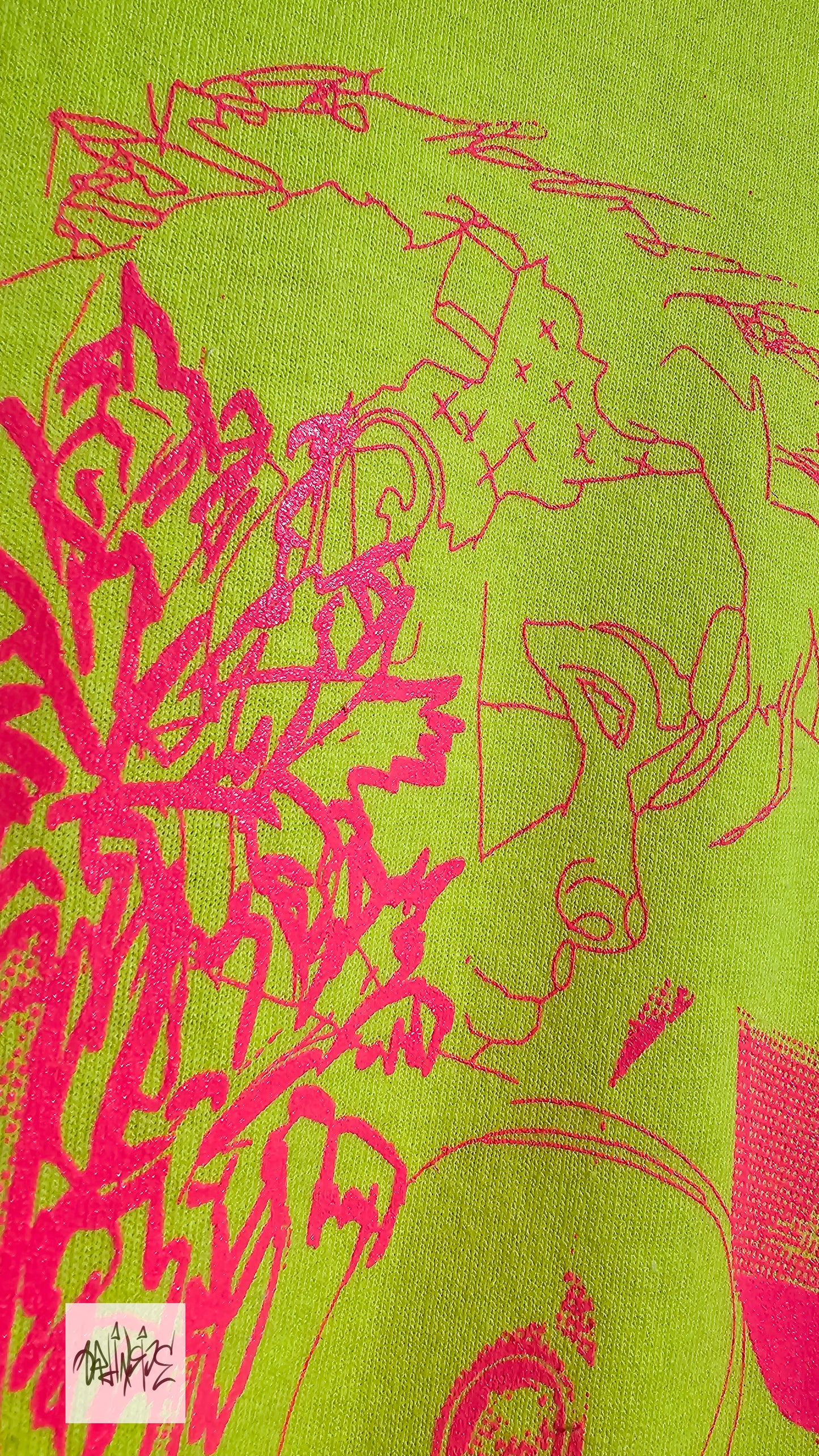 Machine Learning - Neon palms - Chartreuse Tee